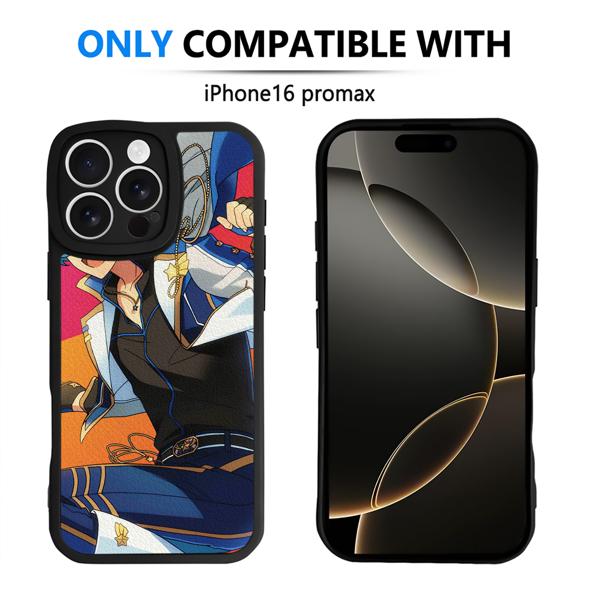 （画像用） あんさんぶるスターズ! Ensemble Stars 【iPhone 16シリーズ対応】シリコンスマホケース（レザー調） 材質：シリコン